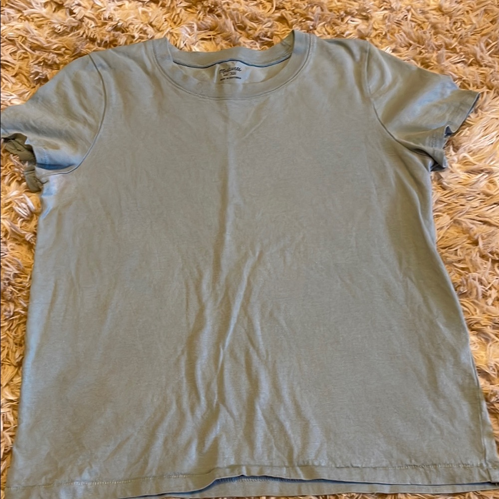 Madewell Blue Crew Neck Short Sleeve T-Shirt